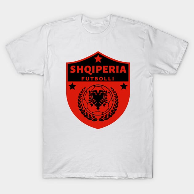 Shqiperia Futbolli T-Shirt by footballomatic